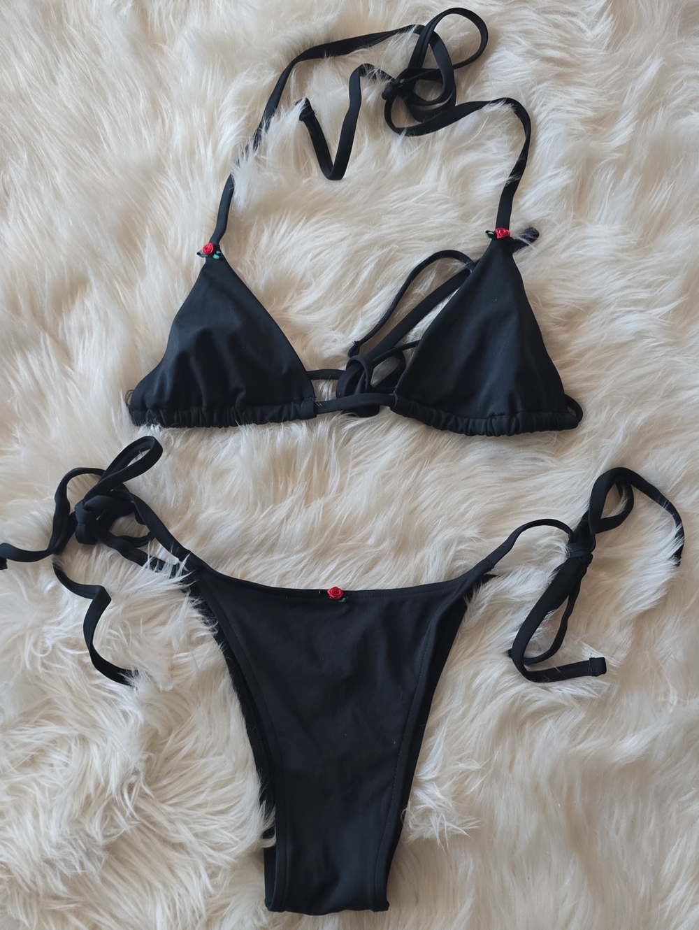 PINK by Frankies Bikinis Cape May Rosemary Bikini Set SIZE M